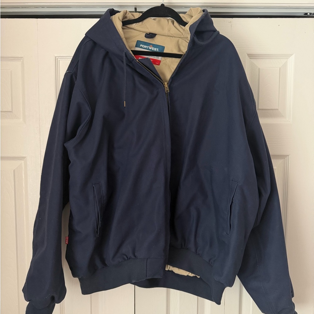 PORTWEST® FR Flame Resistant Duck Quilt Lined Jacket - UFR48 Men’s 4XL - Picture 4 of 5